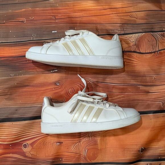 Adidas Performance Superstar White/ Metallic Size 8.5 - Picture 6 of 9
